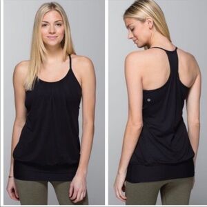 Lululemon | No Limits Black Tank Top Built In Bra